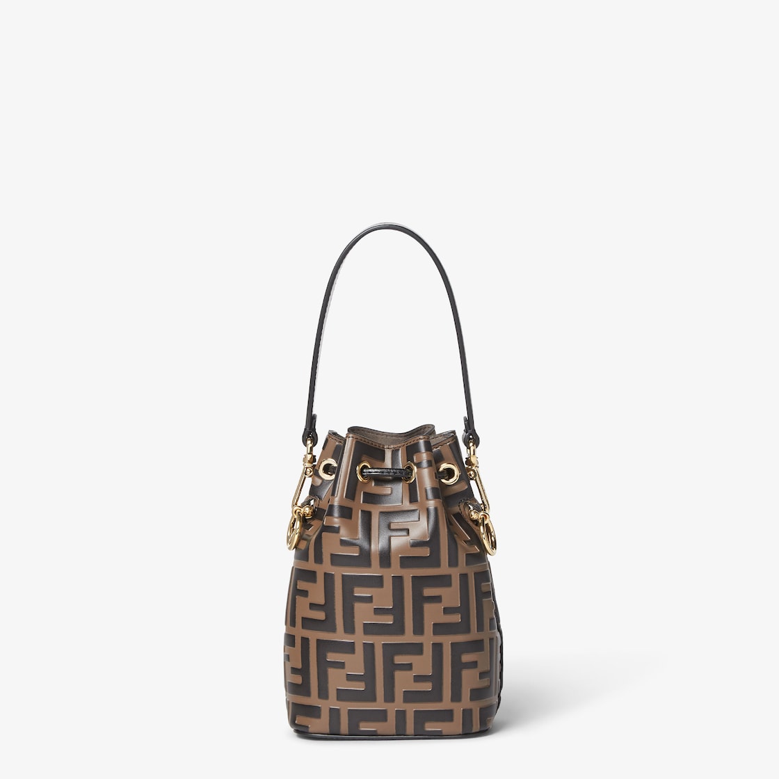 FENDI Mon Tresor Brown leather mini-bag - Image 1